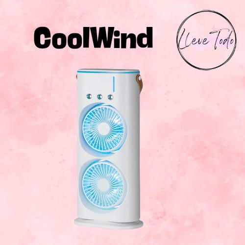 CoolWind™ Ventilador Doble Con Humificador